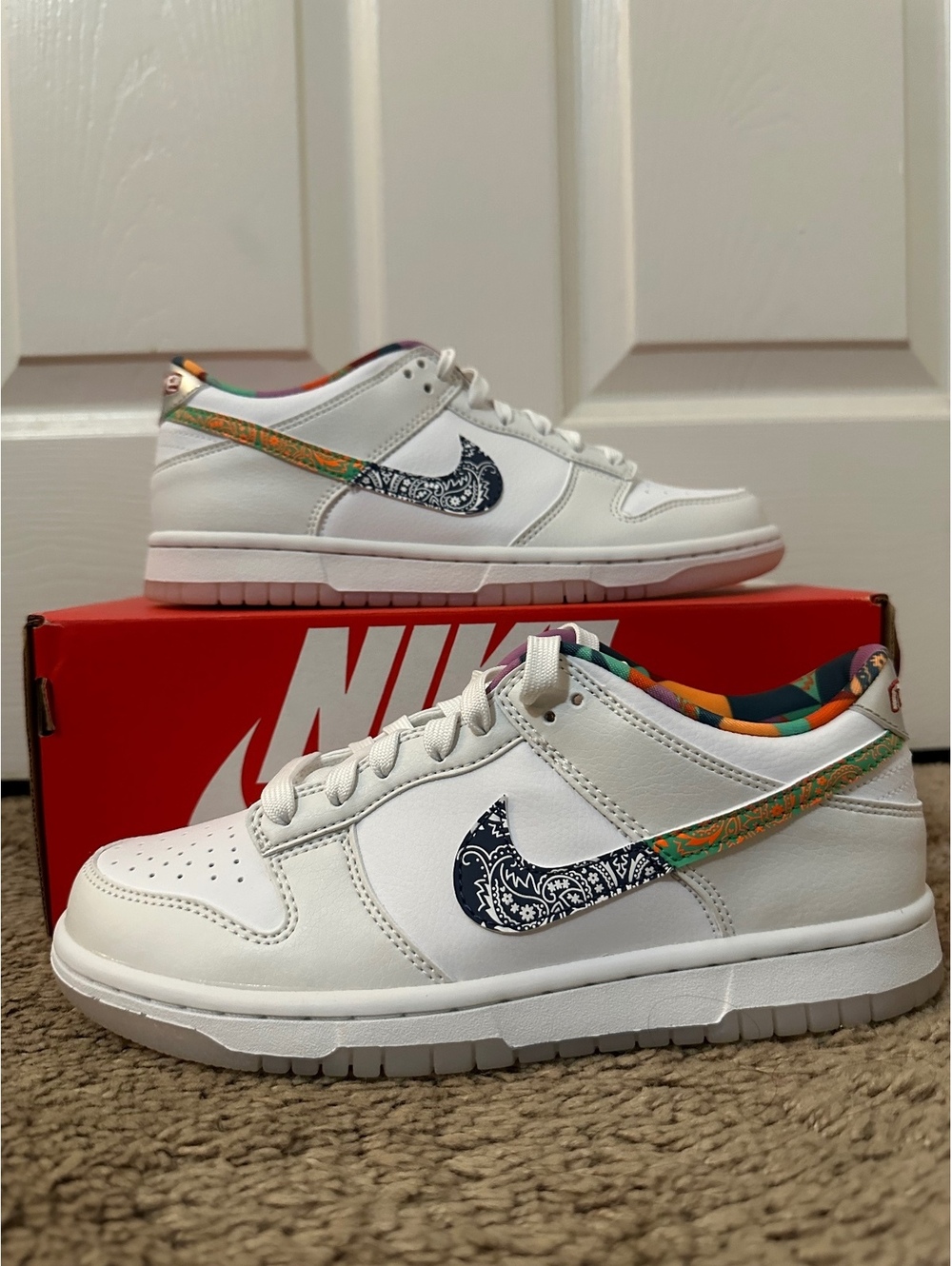 Size 5.5Y/7 Women - Dunk Low GS “Multi-Color Paisley”